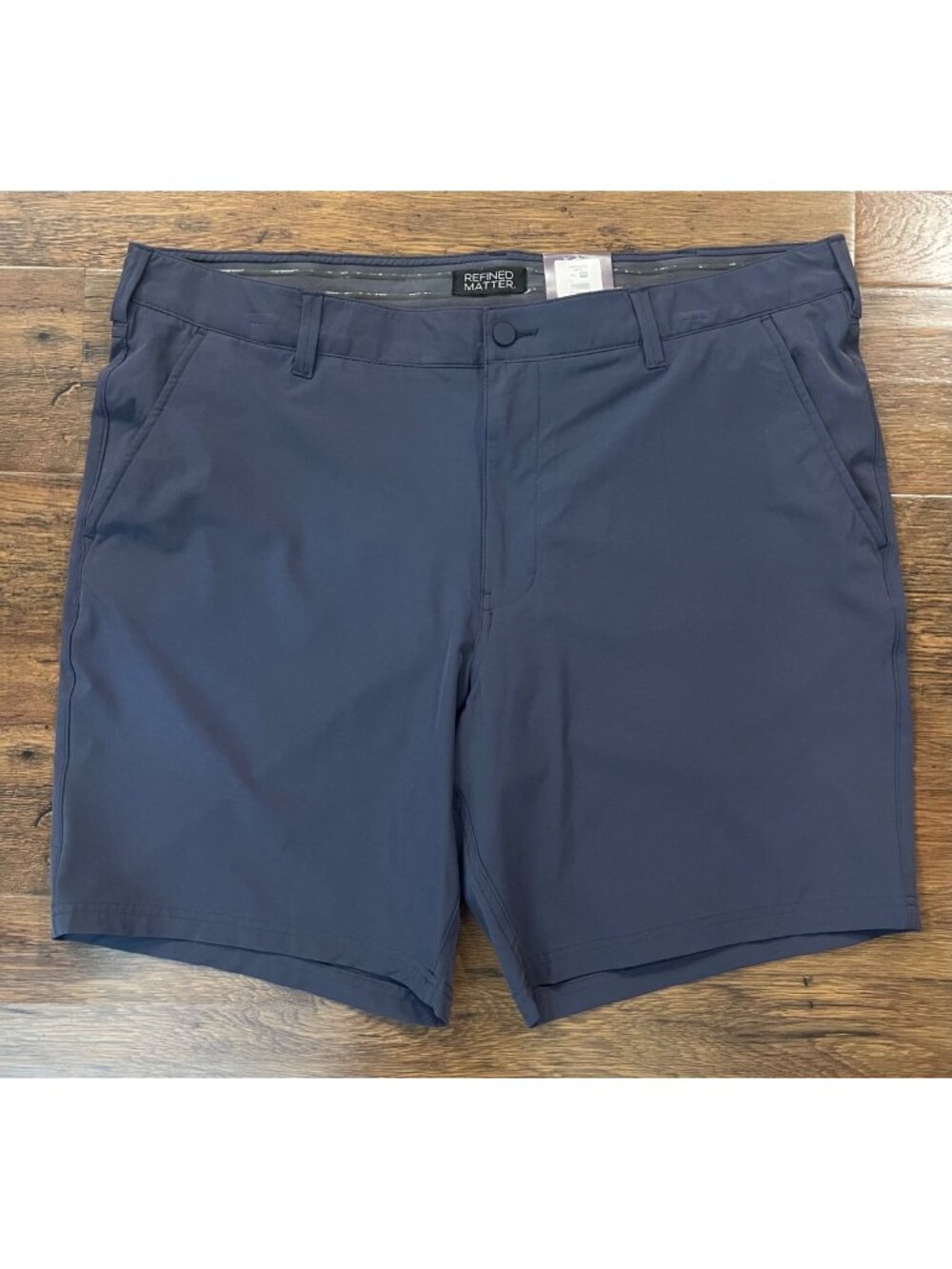 NWT Refined Matter Performance Chino Shorts Blue Sz 44